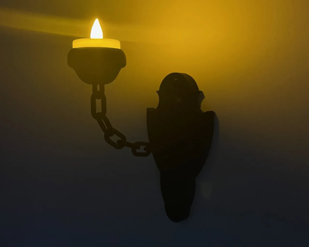 Medieval-Style Wall-Mounted Tealight Candle Holder view 3