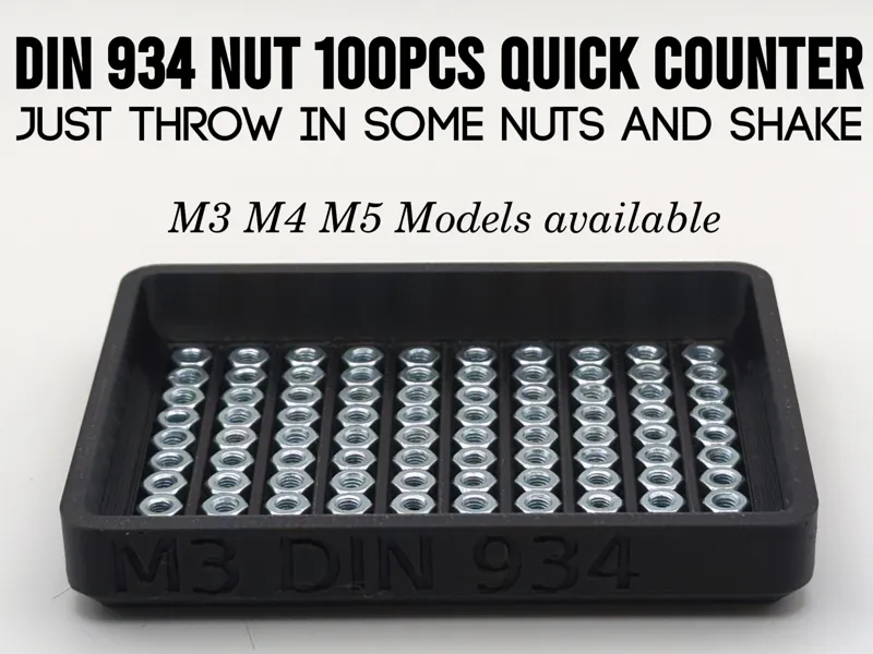 Nut Quick Counter 100 pcs DIN 934