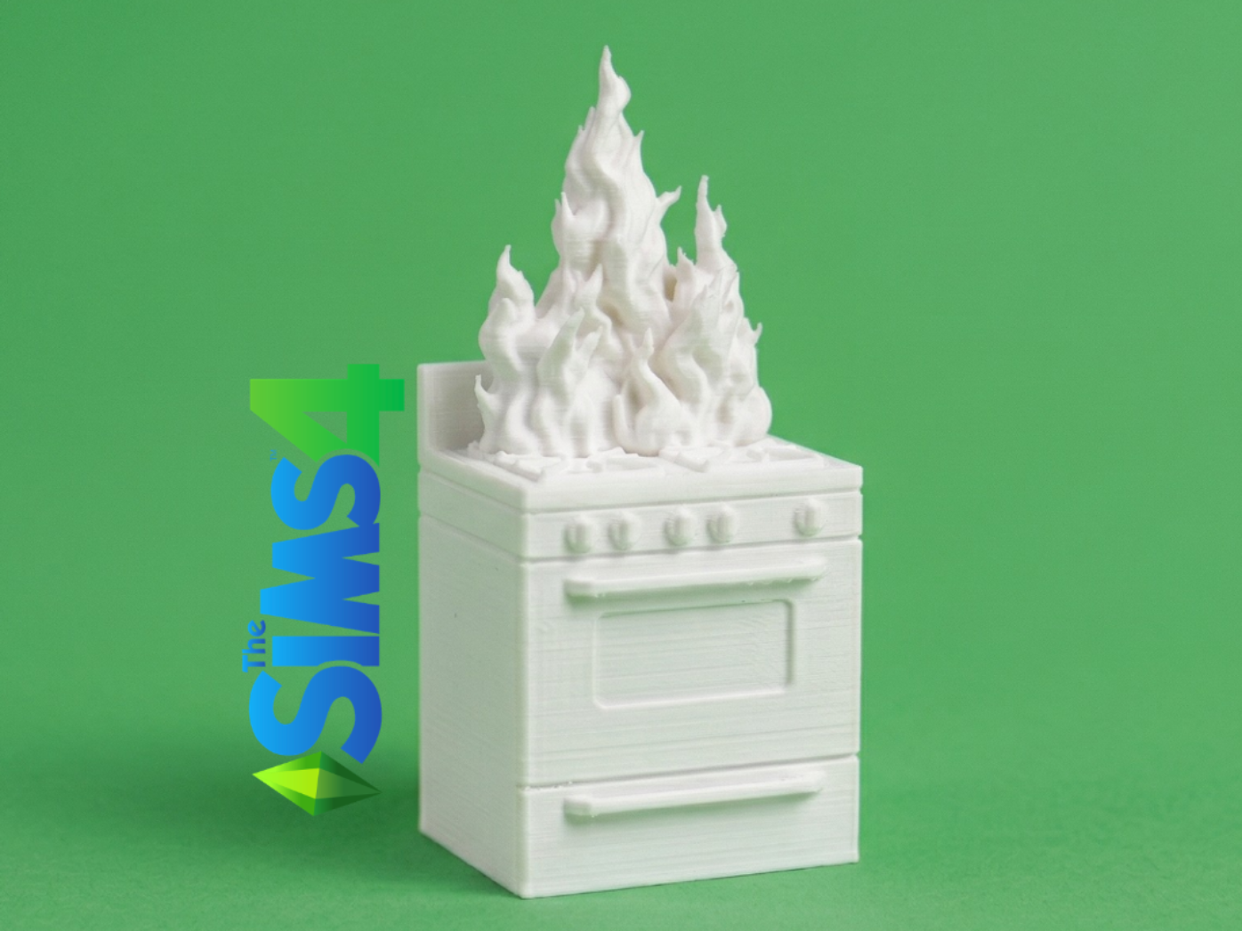 Burning Stove – The Sims