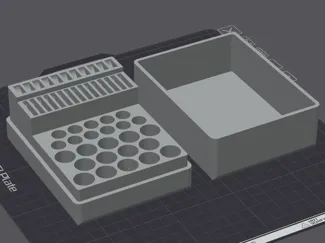 Cool battery organizer AA, AAA, LR44(AG13), CR2032