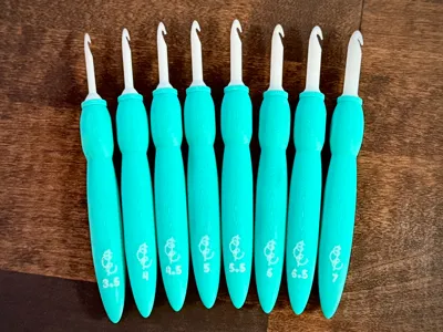 Solid Crochet Hook Set (3.5-7mm)