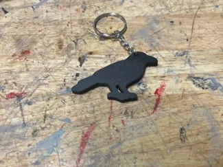 crow key chain