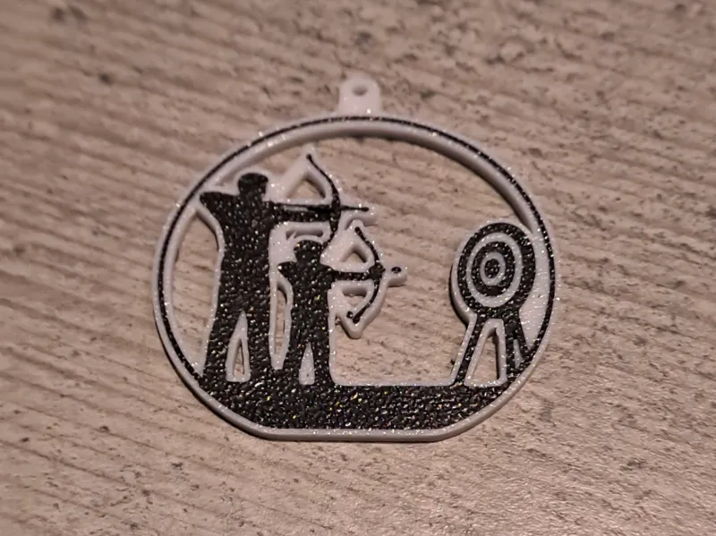 Archer father son keychain