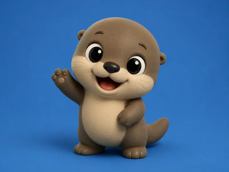 Cute Baby Otter