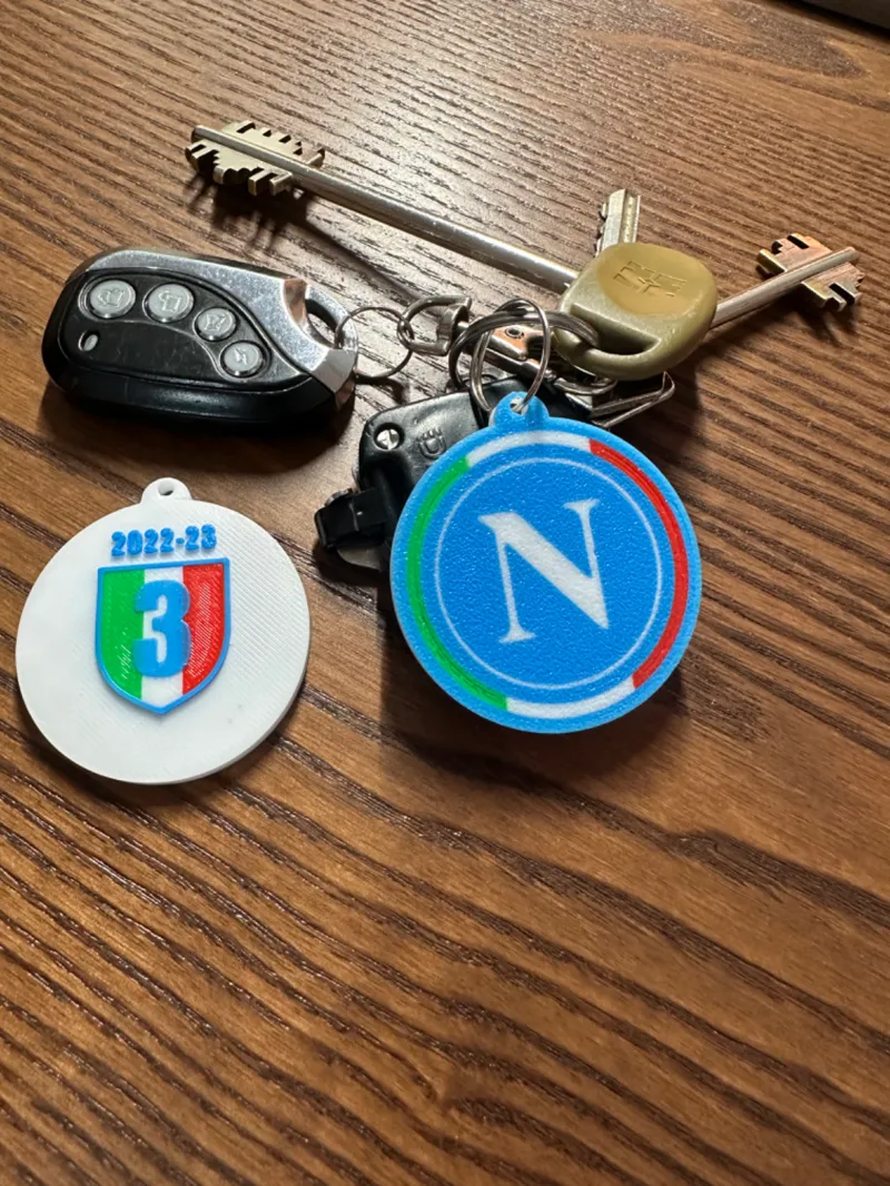 SSC NAPOLI CHAMPION KEYCHAIN