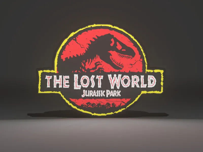 LIGHTBOX  JURASSIC PARK THE LOST WORLD 