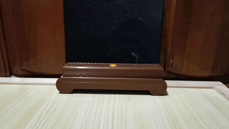 案上云烟·双栖香境，简约、古朴线香盒-集收纳与香炉一体套装