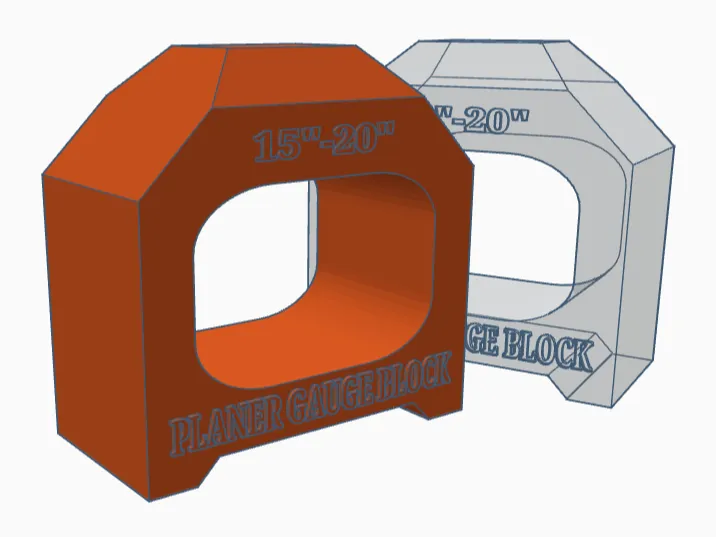 15-20 inch Planer set up block