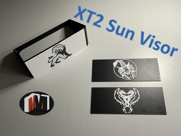 Garmin Zumo XT2 Sun Visor incl. Plaquettes