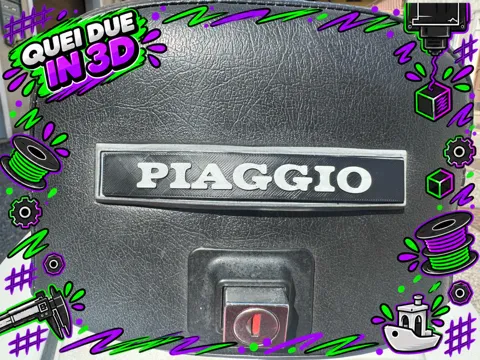 Caja o estuche: Vespa PX Piaggio Rear Top Box Badge — referencia de MakerWorld