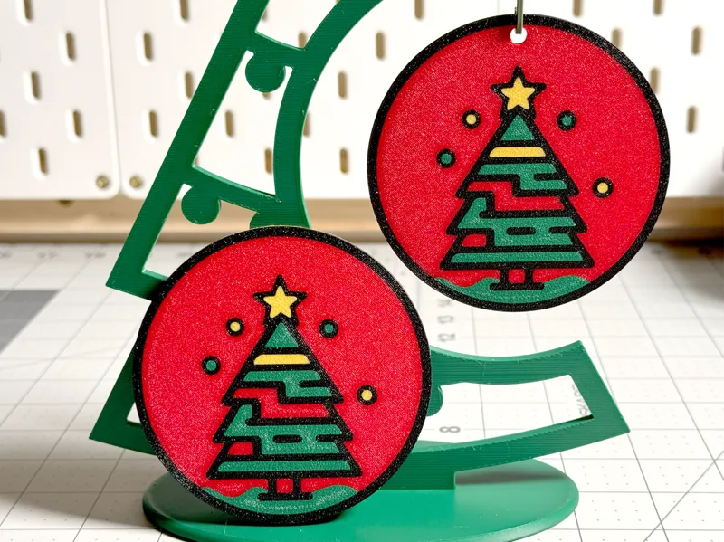 Christmas Ornament/Coaster Tree with Star