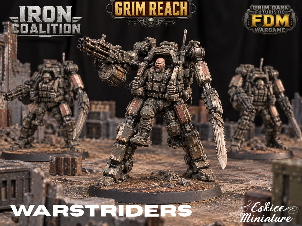 Iron Warstriders for Coalition - 32mm Grim Reach - 1