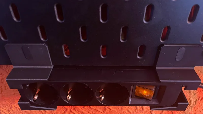 Skadis Silvercrest (Lidl) Powerstrip Holder