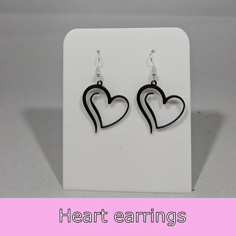 Heart earring - 2 variants view 3