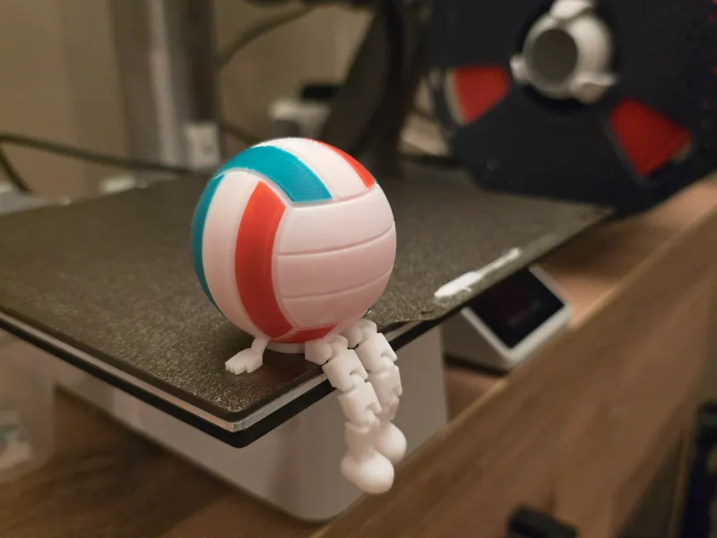 Volley-Ball ball with flexible legs