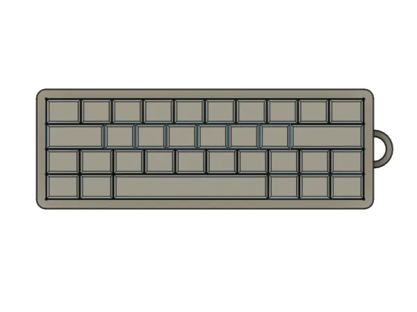 Porte-clés touche de clavier personnalisable