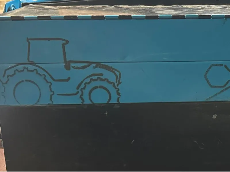 Traktor Trecker Claas Axion Lackierschablone