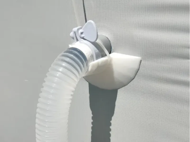 Swimming pool tube holder