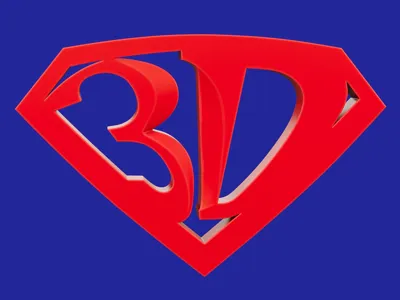 Super 3D Badge alt version