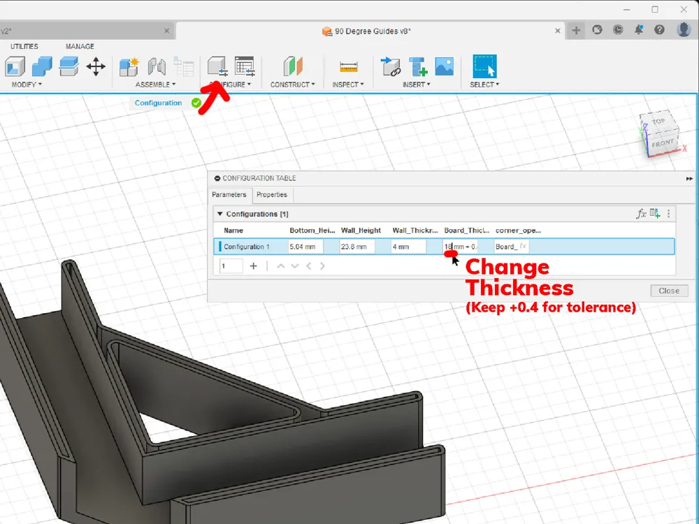 Guide Support In Stack 90 Degree Board Guides & Support Stands - mm & in - Free 3D Print Model ...
