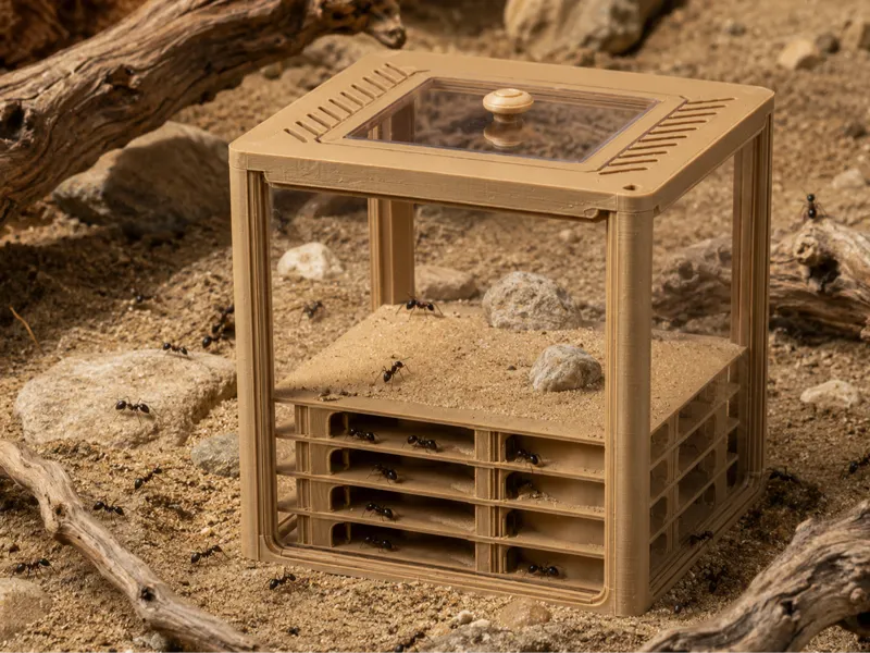 terrarium pour fourmis avec plusieurs étages