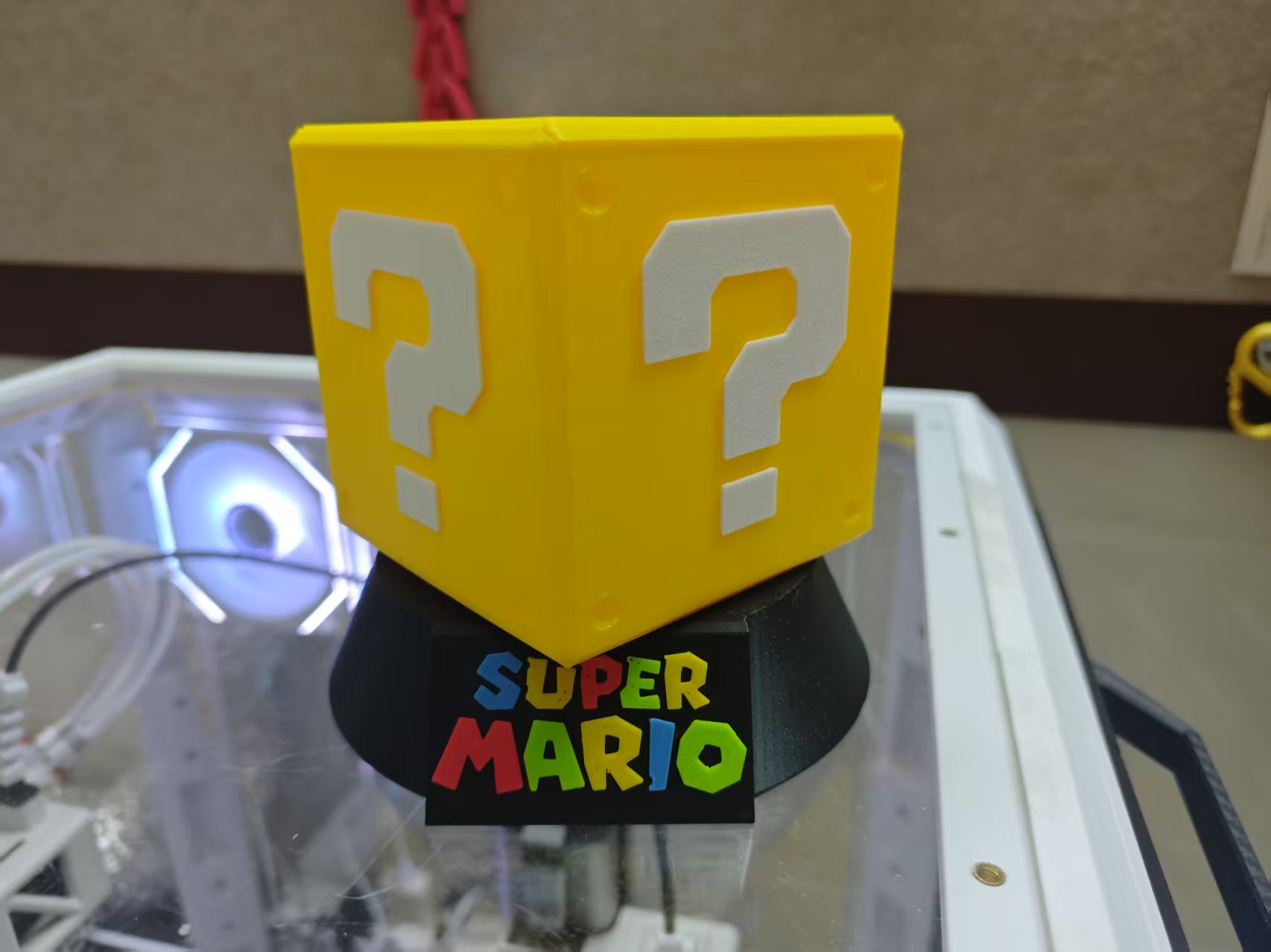 Miniatura 3 do modelo 3D 马里奥问号方块夜灯（适配LED夜灯MH001）