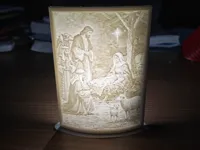 Lithophanie crèche de Noël — photo 2