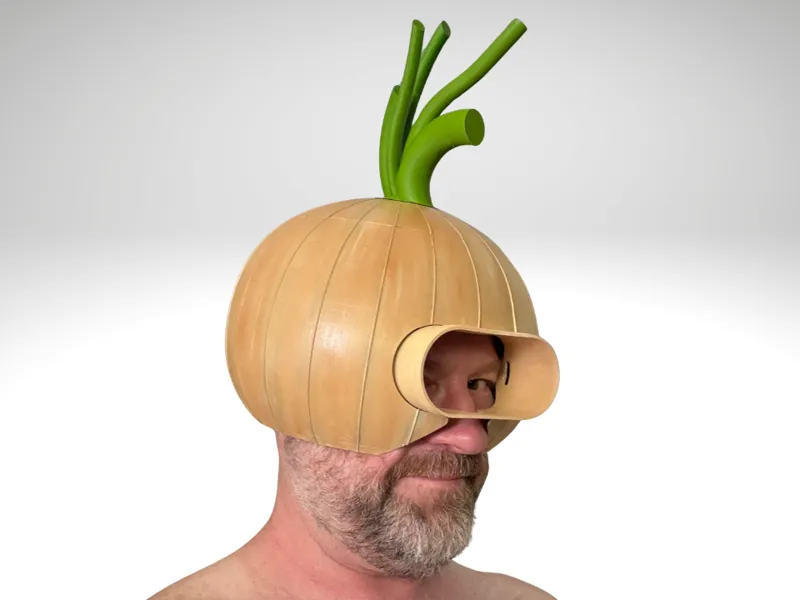 Onion Head – 3D Printed Kitchen Helmet