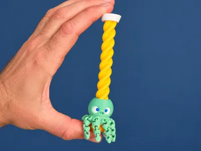 Varita giratoria con pulpo