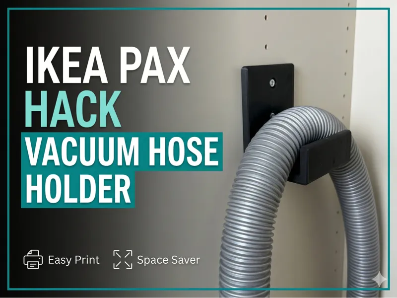 ULTIMATE IKEA PAX VACUUM HOSE HOLDER