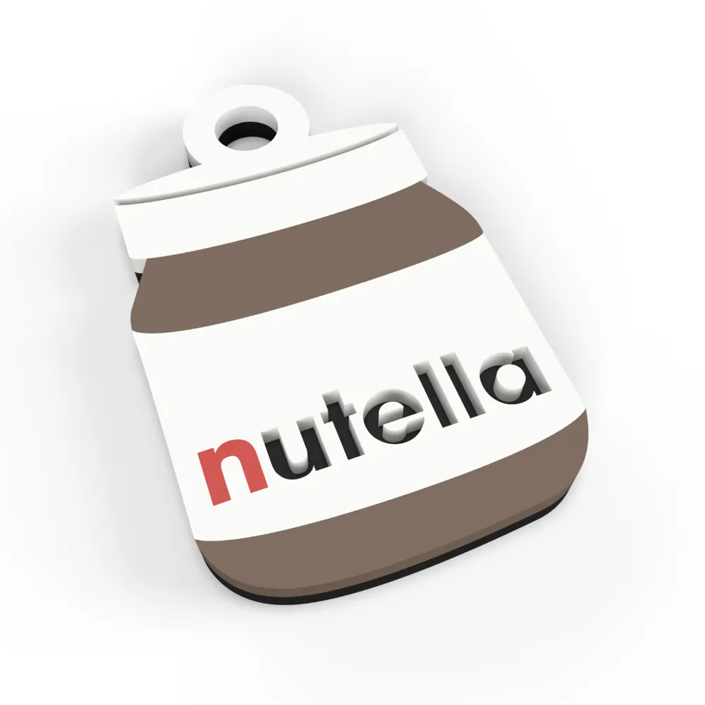 Food Nutella keychain by nicodeimos MakerWorld