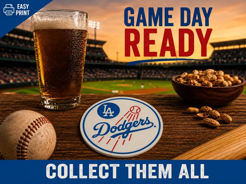 Los Angeles Dodgers coaster mlb