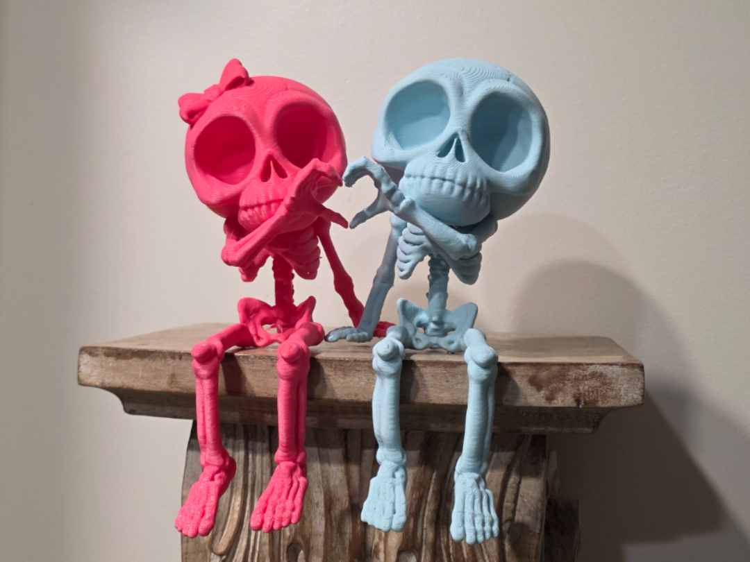 "Chill" Skeletons - Heart Hands <3 - 1