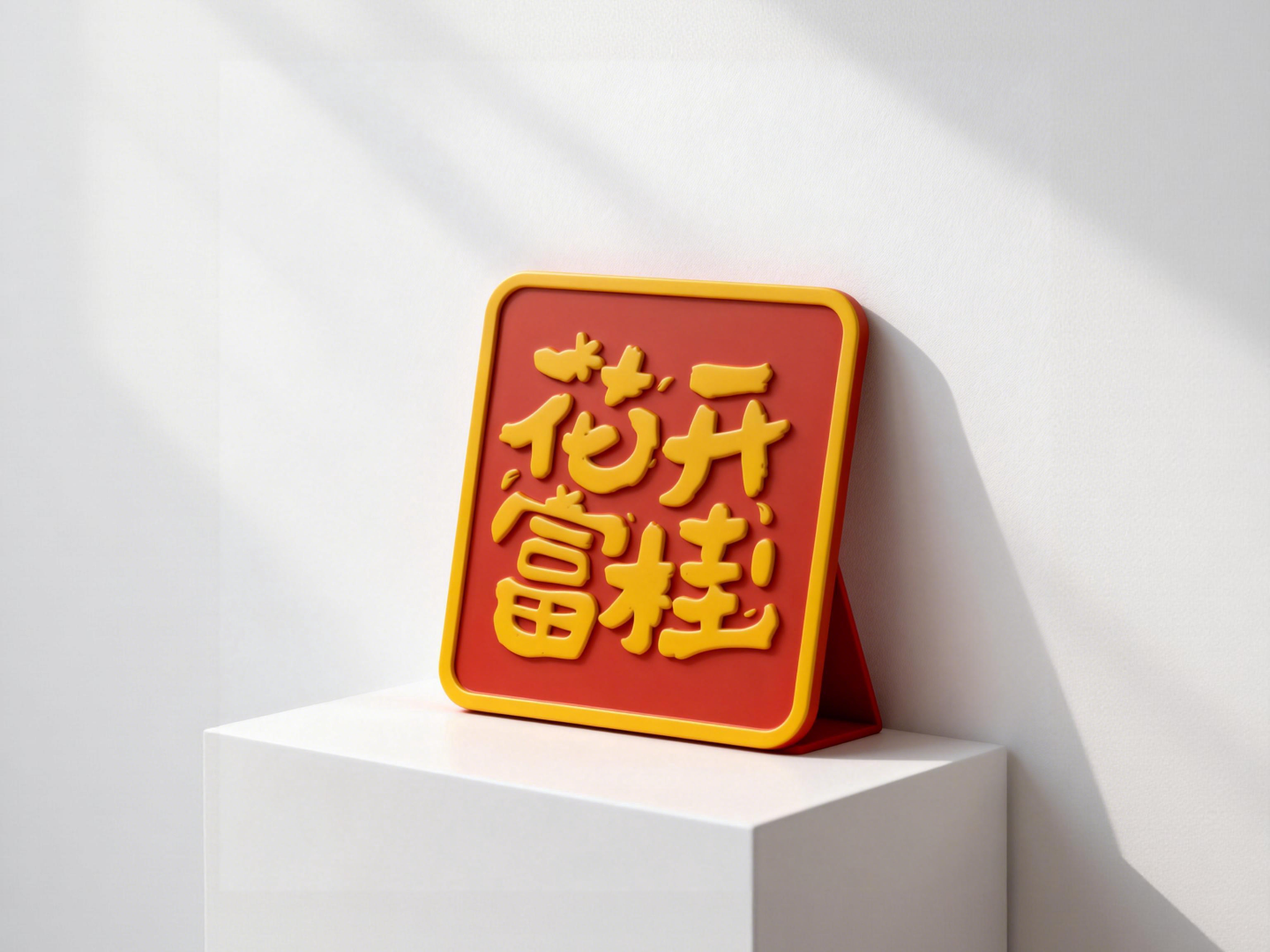花开富桂-中国新年农历马年装饰-春节好运招福字-办公室工位摆件