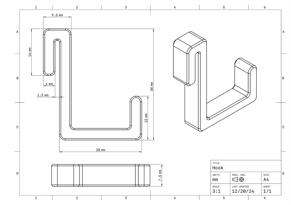 Modular rack hanging hook - Free 3D Print Model - MakerWorld