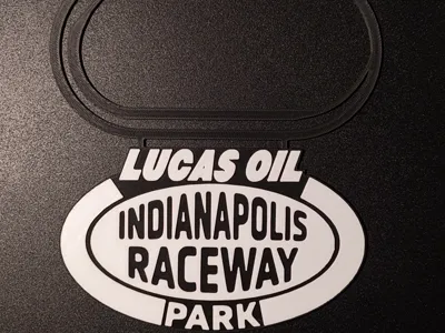 Indianapolis Raceway Park Track Map Wall Art