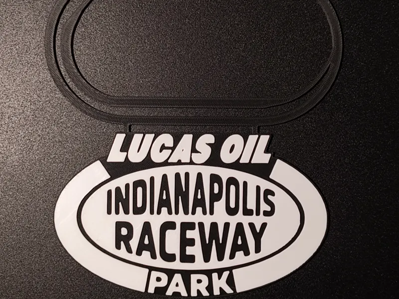 Indianapolis Raceway Park Track Map Wall Art