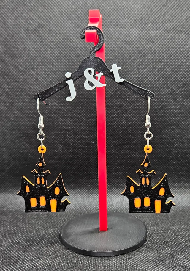Haunted House earrings