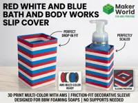 Red White and Blue Bath and Body Works Slip