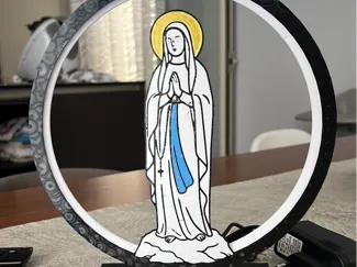 Lampada Madonna di Lourdes