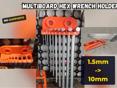Multiboard Hex Wrench Holder (1.5-10mm)