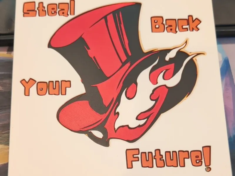 Persona 5 Hat Logo "Steal Back Your Future" 