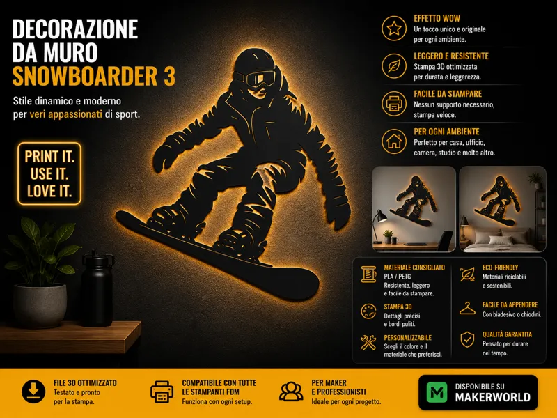 DECORAZIONE SNOWBOARDER 