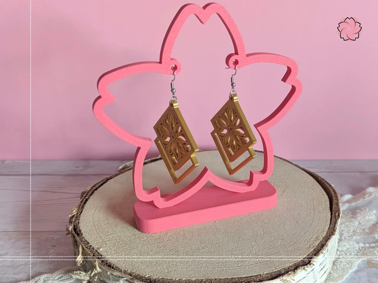 Sakura Earrings Display view 4