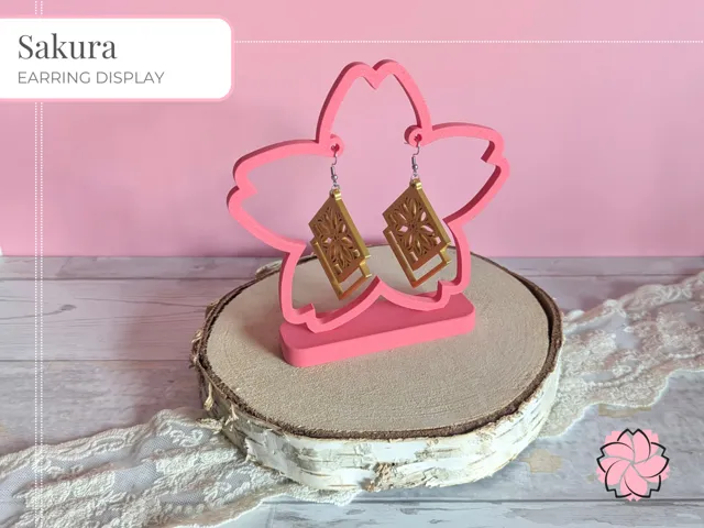 Sakura Earrings Display