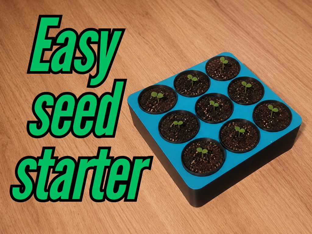 Simple seed starter planter