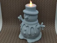 Bougeoir bonhomme de neige fondant — photo 2