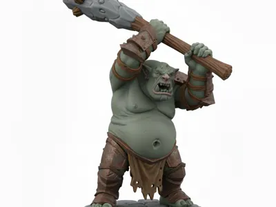 D&D Miniature: Troll Boss