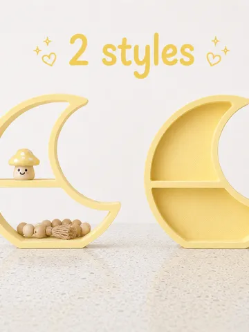 Estante o repisa: Crescent Moon Shelf|Celestial Decor|Toy Display — vista de referencia 2