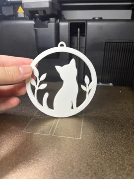 Llavero: Cat Silhouette Keychain – Elegant Nature Design — vista de referencia 4